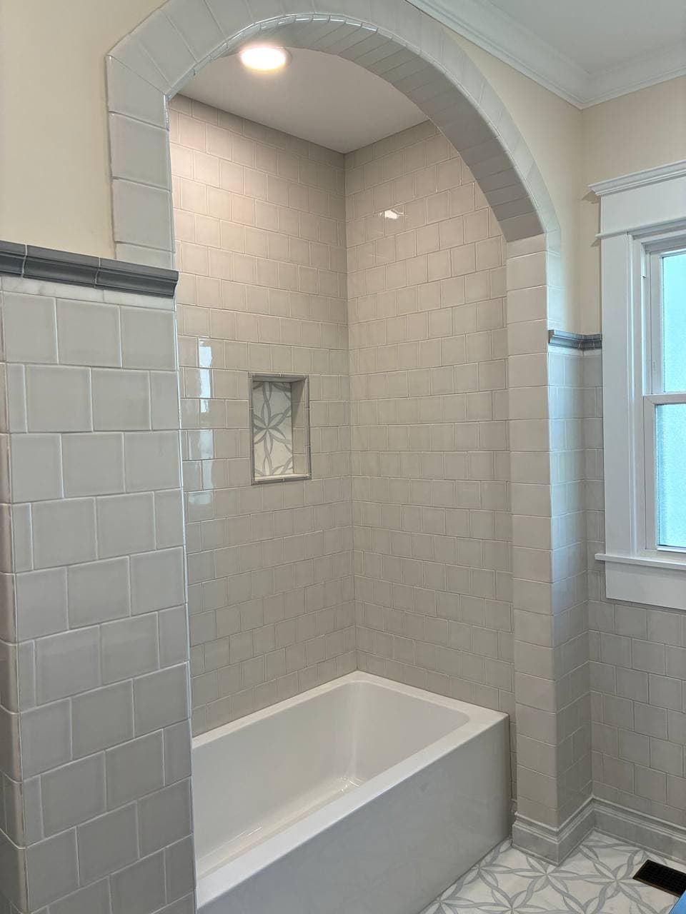 Tile installation project 8