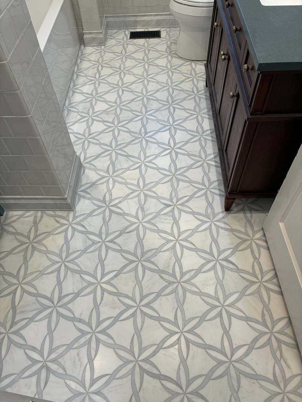 Tile installation project 9